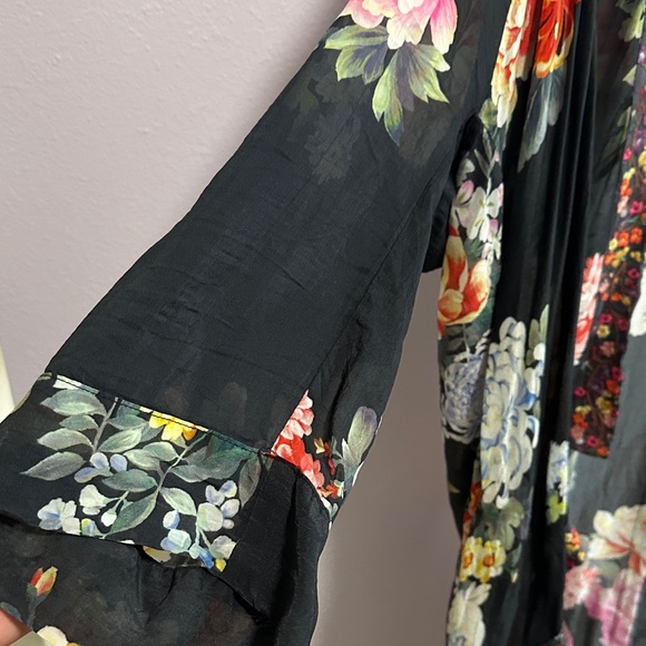 Johnny Was Multicolor Floral Kimono - Picture 8 of 16